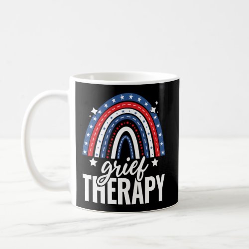 Rainbow Grief Therapy 4Th Of July Usa Flag America Coffee Mug