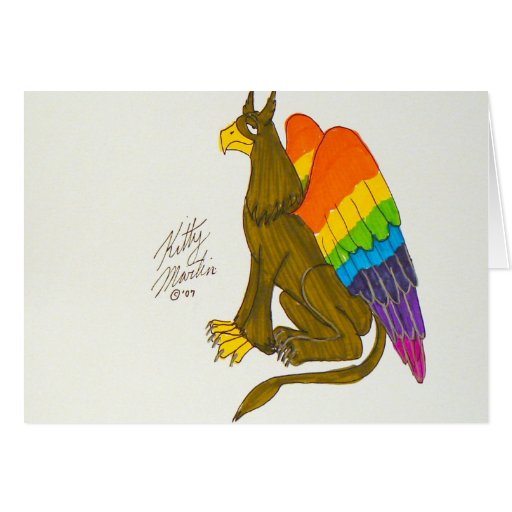 Rainbow Griffin Card | Zazzle