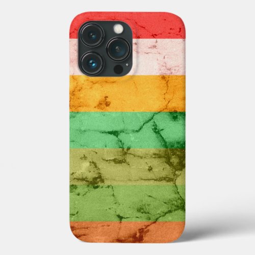 Rainbow Grunge Stripes Background iPhone 13 Pro Case