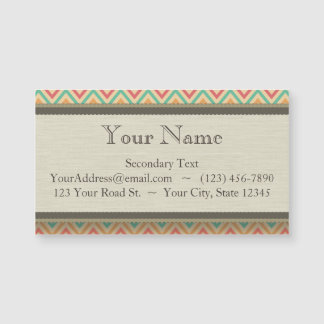 Rainbow Grunge Zigzag Chevrons