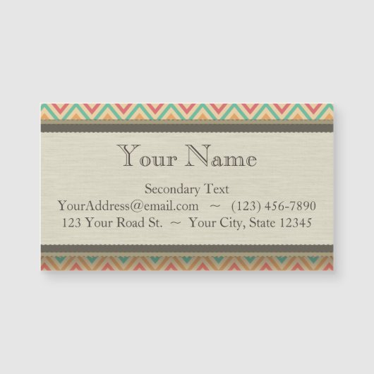 Rainbow Grunge Zigzag Chevrons (Front)