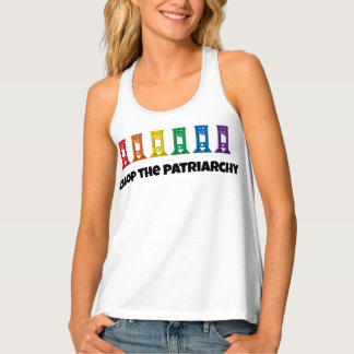 Rainbow Guillotine Chop The Patriarchy Tank Top
