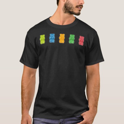 Rainbow Gummy Bears Active T_Shirt
