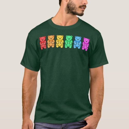 Rainbow Gummy Bears T_Shirt