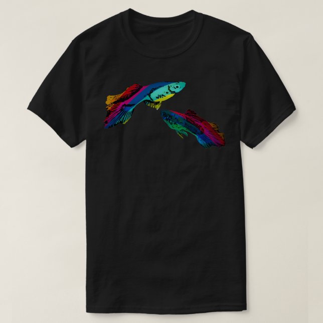 Rainbow Guppys T-Shirt (Design Front)