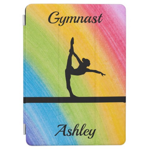 Rainbow Gymnastics Beam Personalized  iPad Air Cover