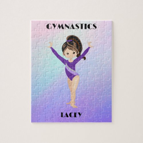 RAINBOW GYMNASTICS GYMNAST PUZZLE Personalized