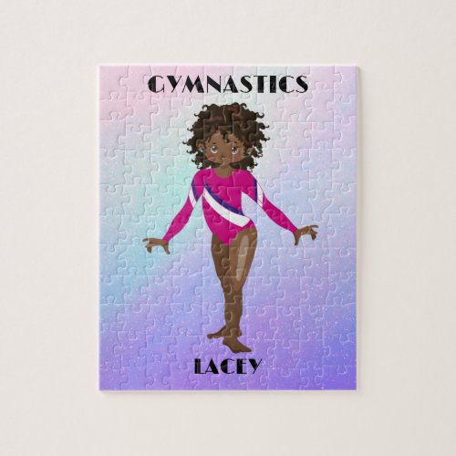 RAINBOW GYMNASTICS GYMNAST PUZZLE Personalized