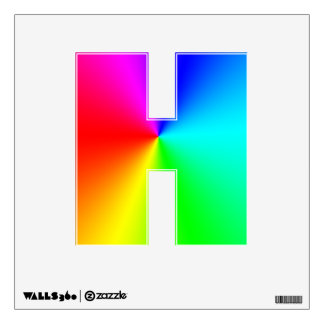 Rainbow H Wall Sticker