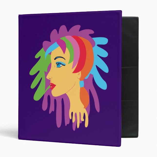 Rainbow Hair Binder (Front/Inside)