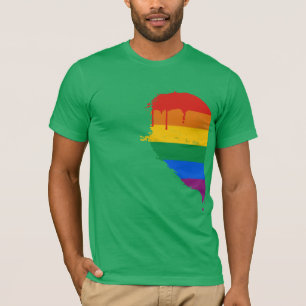 RAINBOW HALF HEART LEFT -.png T-Shirt