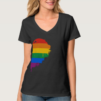 RAINBOW HALF HEART RIGHT -.png T-Shirt