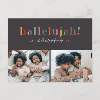 Rainbow Hallelujah Holiday Card