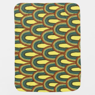 Rainbow Hand-Drawn: Vintage Seamless Charm. Baby Blanket