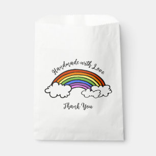 Rainbow Handmade with Love Favor Bags
