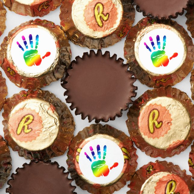 Rainbow hands reese's peanut butter cups (Assorted)