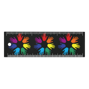 Rainbow hands ruler