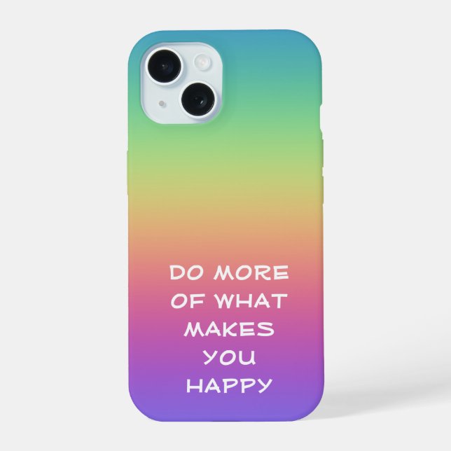 Rainbow Happiness Iphone Case (Back)