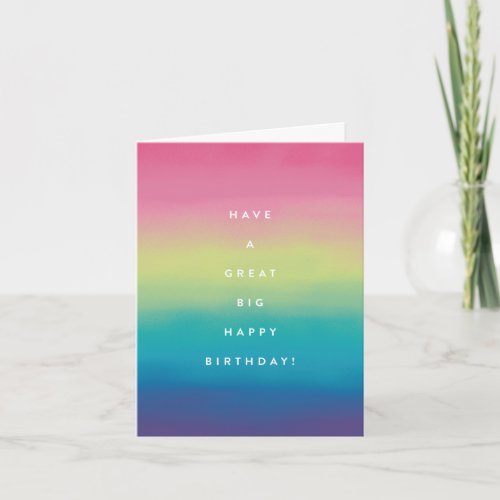 Rainbow Happy Birthday
