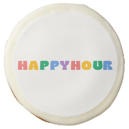 Rainbow Happy Hour Sugar Cookies