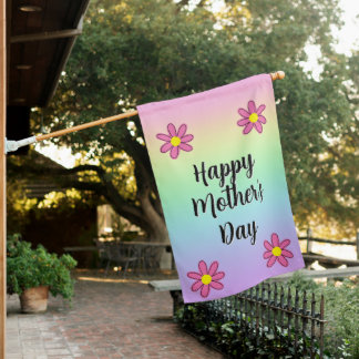 Rainbow Happy Mother's Day Garden Flag