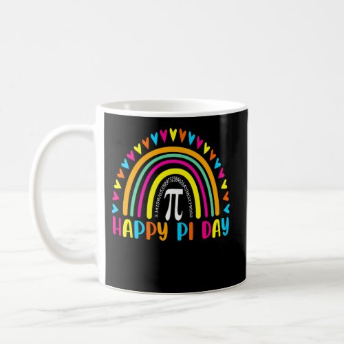 Rainbow Happy Pi Day Math Teacher Pi Day Coffee Mug