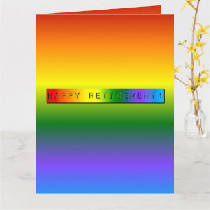 Rainbow Happy Retirement! Card