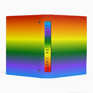 Rainbow Happy Retirement! Mini Binder