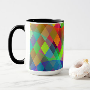 Rainbow Harlequin with colorful smoke  Mug