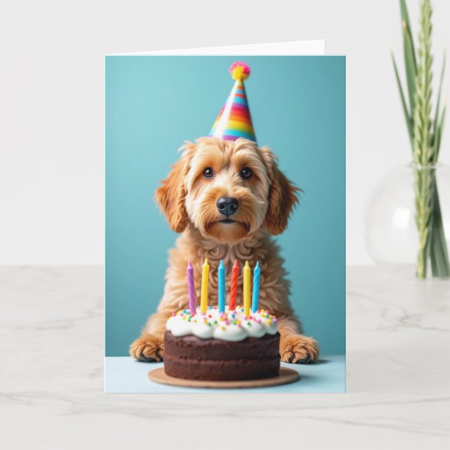 Rainbow Hat Birthday Card (Front)