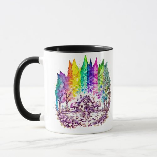 Rainbow Haven A Dreamlike Retreat Mug