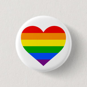 "RAINBOW HEART" 1.25-inch Button
