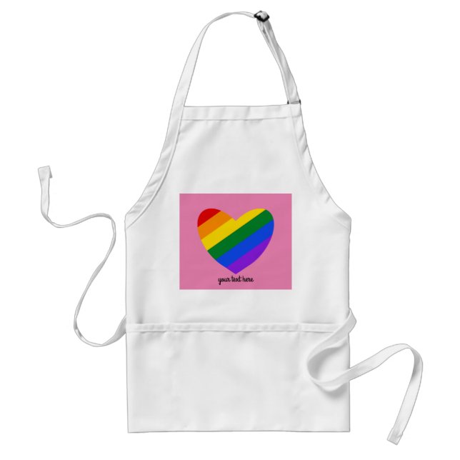Rainbow Heart #1 Apron (Front)