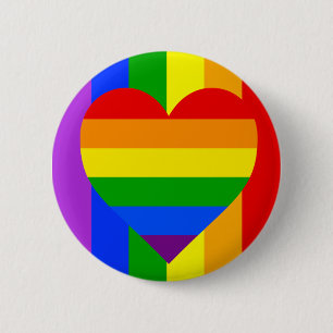 "RAINBOW HEART" 2.25-inch Button