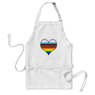 Rainbow Heart Adult Apron