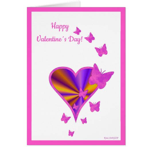 Rainbow Heart and Butterfly Cards (Front)