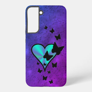 Rainbow Heart and Butterfly Samsung Galaxy S22+ Case