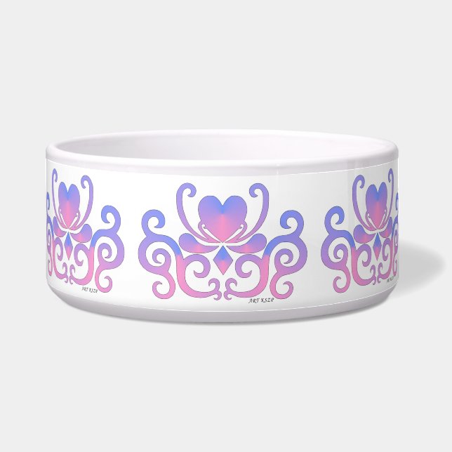 Rainbow Heart and Lily Bowl (Front)