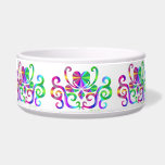 Rainbow Heart and Lily Bowl<br><div class="desc">Lily and Heart - abstract Rainbowart - Digital Work by Krisi ArtKSZP</div>