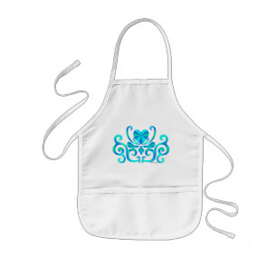 Rainbow Heart and Lily Kids' Apron
