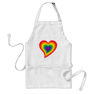 Rainbow Heart apron