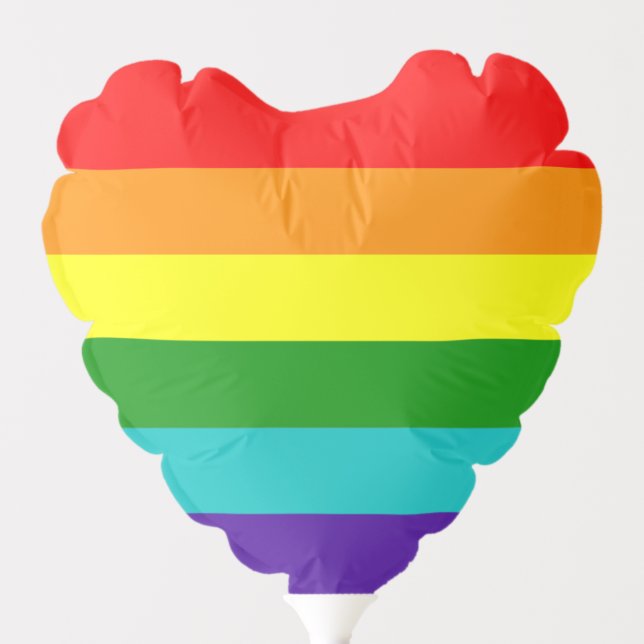 Rainbow Heart  Balloon (Front)