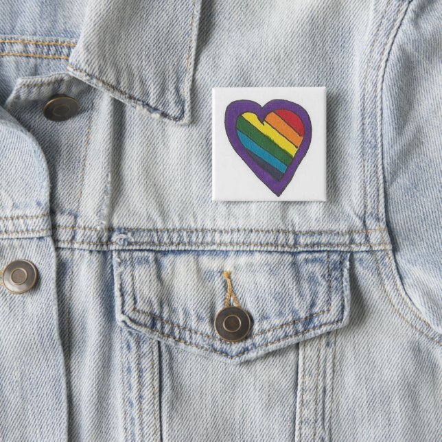 Rainbow Heart Button (In Situ)