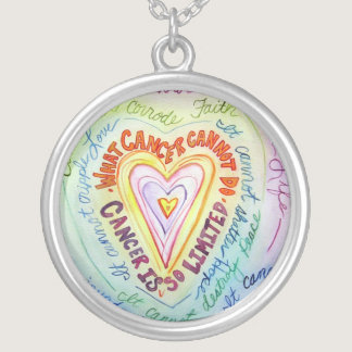 Rainbow Heart Cancer Cannot Do Necklace Jewelry