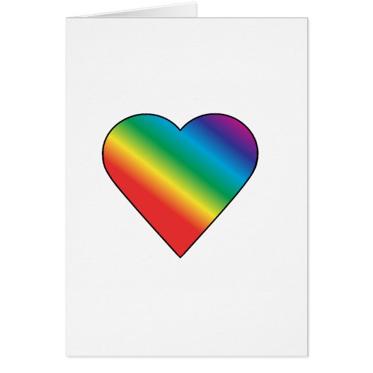 Rainbow heart cards (Front)