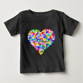 Rainbow Heart Confetti Baby T-Shirt