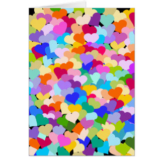 Rainbow Heart Confetti Cards