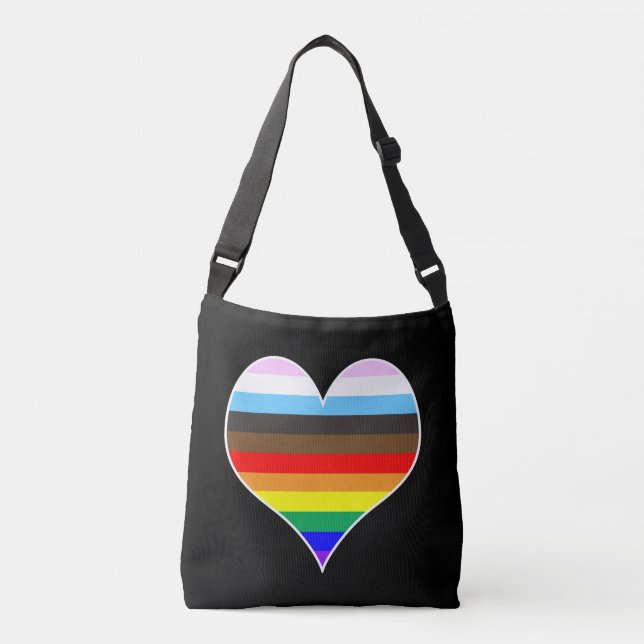 Rainbow Heart Crossbody Bag (Front)