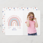 Rainbow heart cute photo classroom valentine (Front/Back)