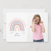 Rainbow heart cute photo classroom valentine (Front)